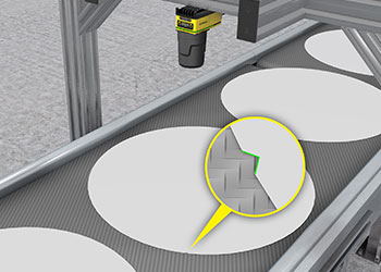 康耐視In-Sight視覺系統(tǒng)能夠準(zhǔn)確地識別晶圓Notch槽和XY位置(圖1)