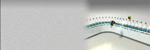 通過(guò)康耐視視覺(jué)檢測(cè)與讀碼驗(yàn)證組成的“六關(guān)七將”—飲料瓶流水線(圖6)